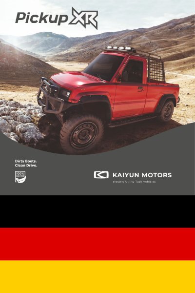 Pickup XR - Kaiyun Motors - Broschüre Deutsch Pickup XR - Kaiyun Motors - Broschüre